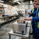 Electric Bain Marie Food Warmer – Single Circular Pot – Adjustable Thermostat – Commercial Kitchen & Buffet Use