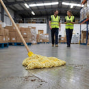 Deck Mop Head – Yellow Stripe – 200g | Cotton Blend | Commercial Grade – Indoor/Outdoor