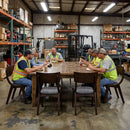 Dining Chairs – Dark Walnut – Wood | Standard Thickness | 6 Pack – Indoor/Outdoor