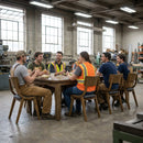 Dining Chairs – Weathered Oak – Solid Wood | Durable | 6 Pack – Indoor/Outdoor