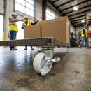 Single Braked Castor – 100mm – Steel | 150kg Load Capacity | Industrial – Warehouse