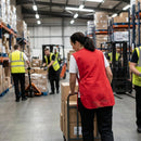 Red Tabard – Sleeveless, Adjustable Popper Fastenings – Protective Apron – Kitchen & Canteen Use