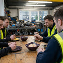 Triangle Bowls – 185mm Deep Purple – Stoneware | 6mm Thickness | Commercial Grade – Indoor/Outdoor