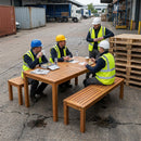 Rectangular Garden Table – Natural Wood – Durable Timber | Outdoor Use