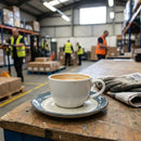 Cappuccino Saucer – 159mm – Durable Stoneware | 5mm Thickness | Commercial Grade – Indoor/Outdoor