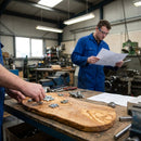 Rustic Olive Wood Oval Platters – 400mm – Natural Antibacterial Wood – Commercial & Home Use