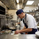Chef Skull Cap – Blue – Lightweight Polycotton, Elastic Back – Professional Kitchen Use