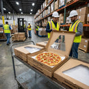 Quarter Pizza Box with Window and Vents – Leak-Proof Corrugated PET – Commercial Food Service