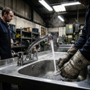 Twin Mixer Lever Deck Tap – Hot & Cold Levers – Commercial Use