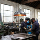 Old Factory Pendant Light – 305mm – Pewter & Copper | Industrial Grade – Indoor Use