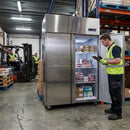 Double Door Upright Freezer – 1200Ltr – Stainless Steel | Commercial Grade – Industrial Use