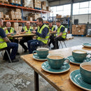 Steelite Revolution Jade Saucers – 125mm – Durable Porcelain | 5mm Thickness | Commercial – Indoor