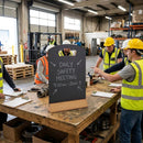 Freestanding Table Top Blackboard – 315 x 212mm – Wood | 6mm Thickness | Indoor Use