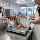 Commercial Meat Slicer – 330mm Blade – Adjustable Thickness, Built-In Sharpener – Professional Kitchen & Deli Use