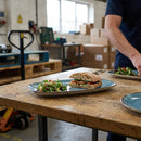 Oblong Plates – 270 x 127mm – Semi-Matte Vellum Glaze, Rustic Edge – Commercial Hospitality