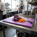 High Density Chopping Board – 450x300x25mm Purple – Polyethylene – Allergen Safety in Commercial Kitchens