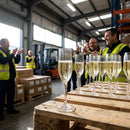 Champagne Glasses – 190ml – Clear Glass | 12 Pack – Indoor/Outdoor