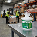 Surface Sanitiser Wipes Starter Tub – Green – 200mm, 400 Pack – Disinfectant, Rapid Action – Commercial & Hospitality Use