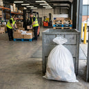 Medium Duty Bin Bags – White – 50L Capacity, Recyclable Polythene – Commercial & Domestic Waste
