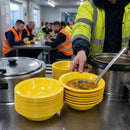 Polypropylene Bowls – Yellow 174mm – Virtually Unbreakable – Institutional & Commercial Use
