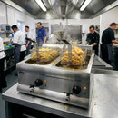 Countertop Electric Fryer – Dual Tank – High Output 60kg/hr – Commercial Kitchen