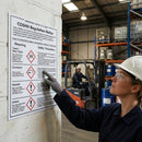 COSHH Regulations Sign – Adhesive Backing – Safety Notice – Workplace Compliance