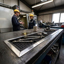 Rubber Bar Mat – 600 x 100mm – Rubber | Stainless Steel Frame – Commercial | Indoor