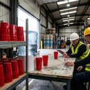 Polypropylene Tumblers – 142ml Red – Shatterproof Plastic – School & Institutional Use