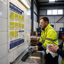 Hand Washing Sign – A4 – Self-Adhesive | Indoor Use – Workplace & Commercial Settings