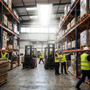 Industrial Safety Barrier – Yellow – Durable Plastic | 1m Height | 2m Length – Warehouse