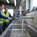 Sensor Operated Tap – 200mm Length with 15mm PEX Hose – Hygienic Flow Control – Commercial & Public Washrooms