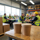 Recyclable Kraft Soup Cup Lids – 450ml – Paper | 500 Pack | Commercial – Food Service
