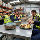 Stack Plates – 165mm Aqua – Durable Stoneware | 12 Pack – Commercial Use