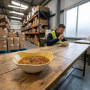 Triangular Bowls – 185mm Mustard – Stonecast | Durable | Commercial – Indoor/Outdoor