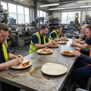 Triangular Plates – 230mm – Sandstone | Durable Ceramic | Ideal for Commercial Use
