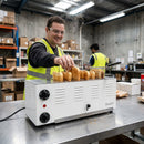 Toaster – White – 6 Slot | 2 Additional Elements – Domestic