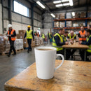 Latte Mugs – 340ml – Pure White Porcelain – Classic & Commercial Use (24 Pack)