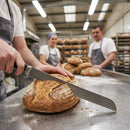 Bread Knife – Black 20cm – High-Carbon Steel, Soft Grip Handle – Commercial & Home Kitchen