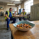 Lotus Bowls – Teal – Semi-Matte Vellum Glaze, 178mm – Hospitality & Restaurant Use