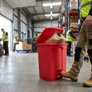 Pedal Bin – 65L Red – Hands-Free, Odor-Controlled – Commercial & Kitchen Waste