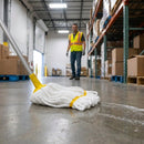 Microfibre Mop Head – Yellow Stripe – 150g | Durable Material – Commercial Use