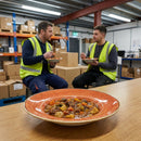 Round Wide Rim Bowls – 277mm Spiced Orange – Hand-Glazed Ceramic – Commercial & Restaurant Use