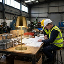 Cordless LED Table Lamp – 300mm Brushed Gold – Energy-Efficient, Dimmable – Indoor & Outdoor