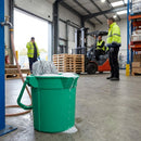 Graduated Cleaning Bucket – 10 Litre Green – Polyethylene with Pouring Lip – Commercial & Domestic Use