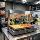 Electric Food Warmer with Gantry – 2 x 1/1GN Capacity – Stainless Steel – Commercial Buffet & Catering