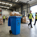 Wheelie Bin – 120L Blue – High-Density Polythene, UV & Frost Resistant – Domestic & Commercial Waste