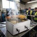 Countertop Induction Fryer – 2 x 7.5Ltr – Stainless Steel | 3.5kW | Commercial – Industrial