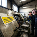 Dangerous Machine Warning Sign – Self-Adhesive – Highly Visible – Workplace Safety