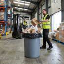 Heavy Duty Round Bin – 80L Grey – All-Plastic Construction – Commercial & Industrial