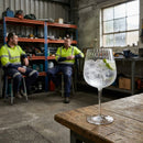 Gin Glasses – 750ml/26.5oz – Lead-Free Crystal, Faceted Design – Commercial & Home Bar Use (24 Pack)